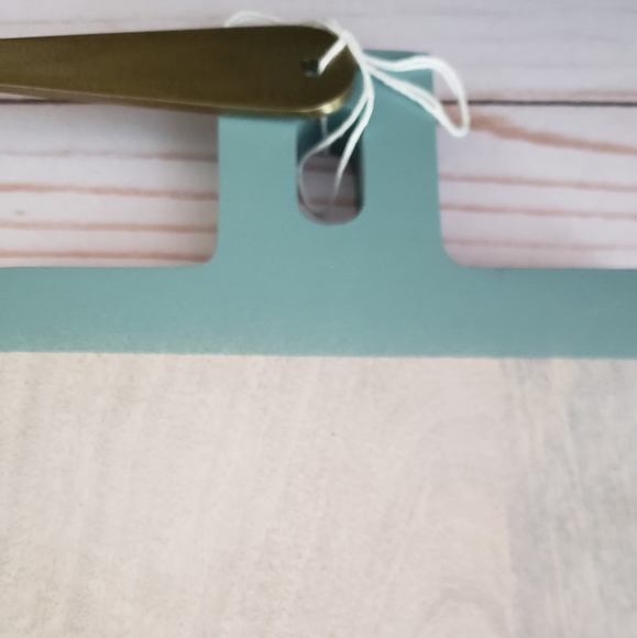 Rectangular Wood Serving Board with Knife in White/Light Blue - Picture 5 of 8